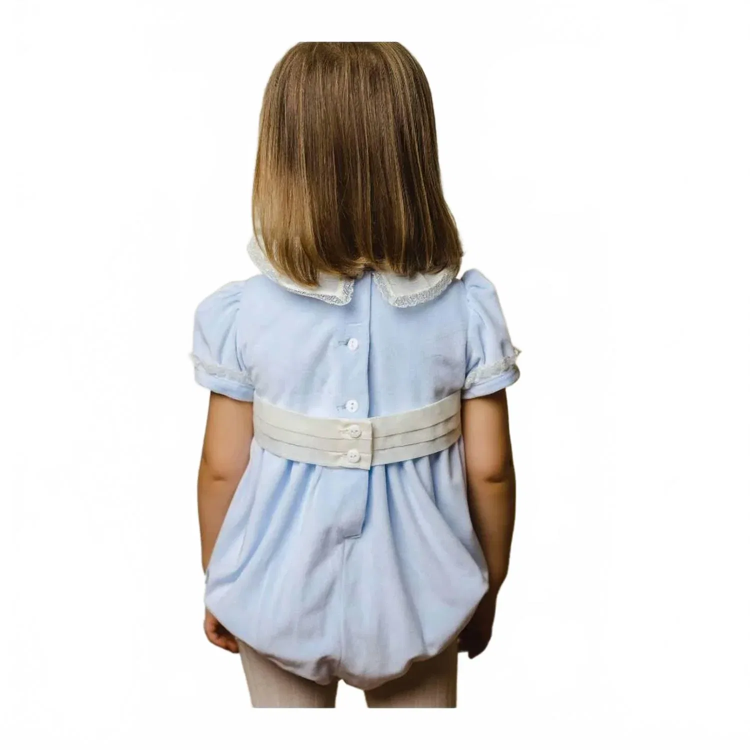 Детский боди-комбинезон из вельвета хлопковый Sal & Pimenta, Light Blue — фото 2