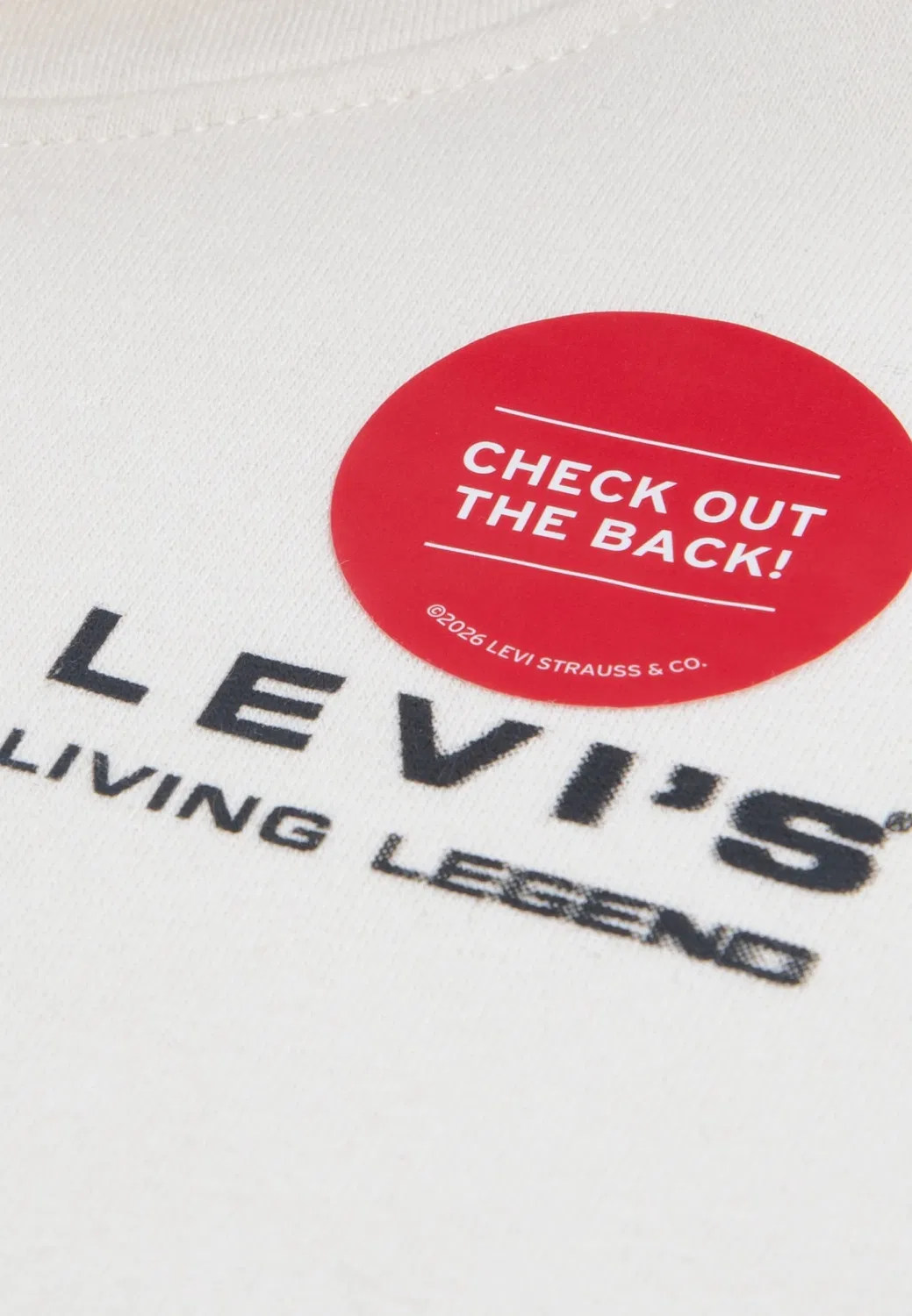 Худи с изображением легенды скейтбординга - худи Levi'S, Egret — фото 3