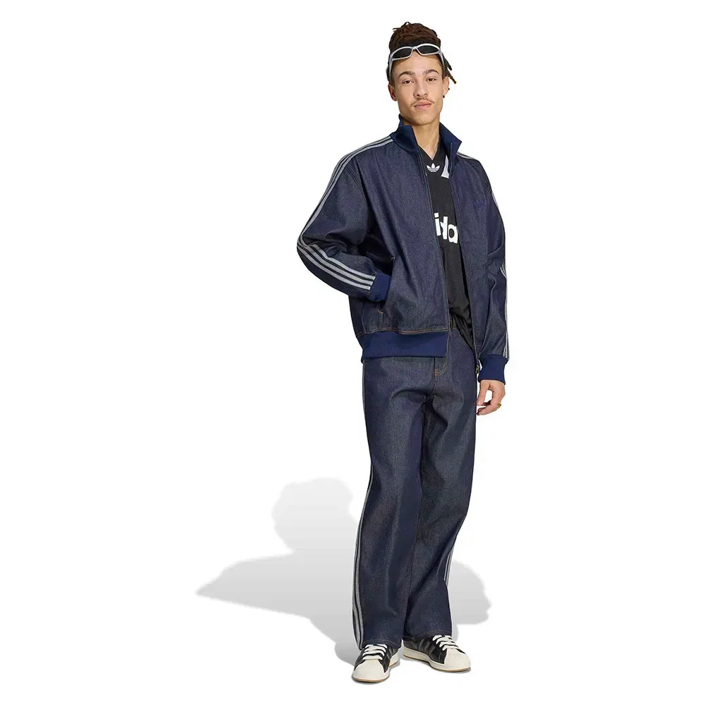 Джинсовая куртка Track Adidas Originals, синий — фото 4