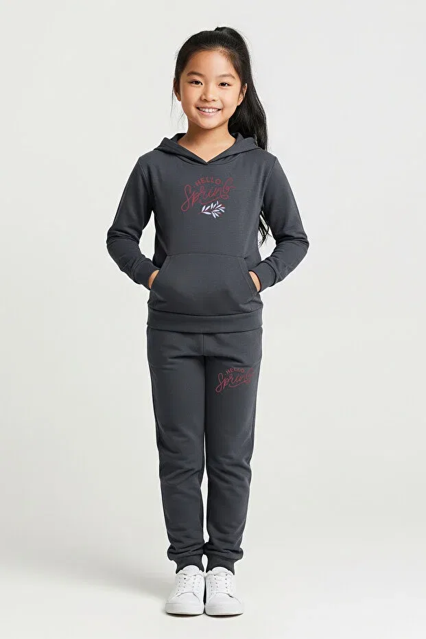 Детский комплект спортивных костюмов с принтом Fyk Collection, Gray-Blue-Smoked — фото 4