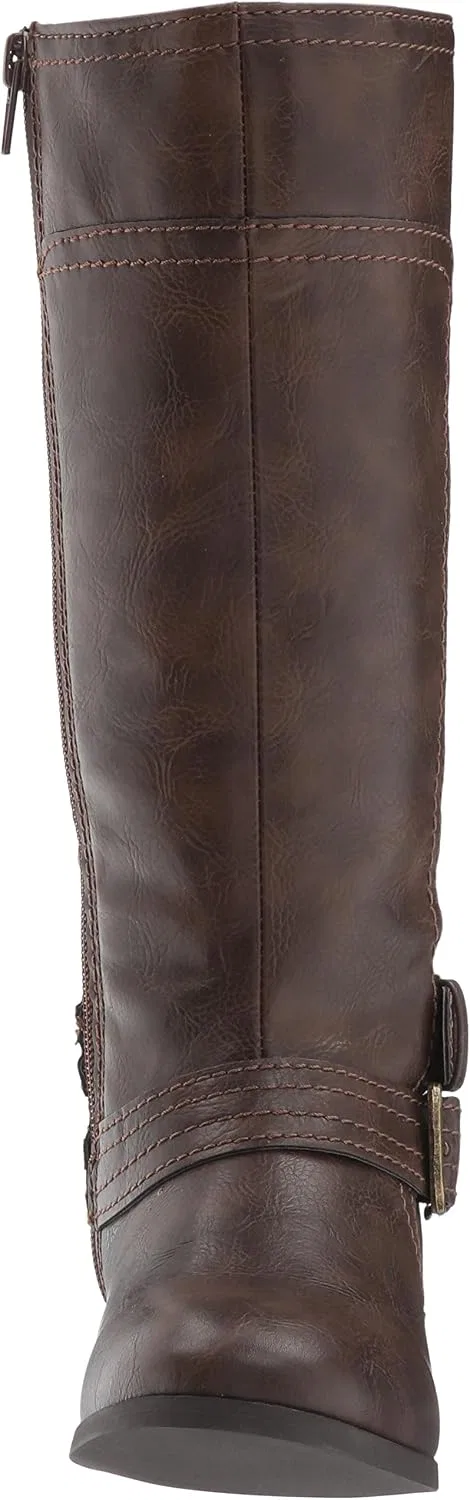 Детские ботинки для девочек с принтом TRAN 2 Nine West, Dark Brown Smooth — фото 2