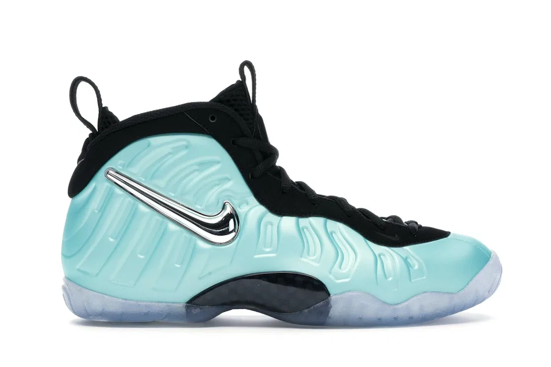 Детские кроссовки Lifestyle Nike Air Foamposite Pro, Island Green/Metallic Platinum-Black