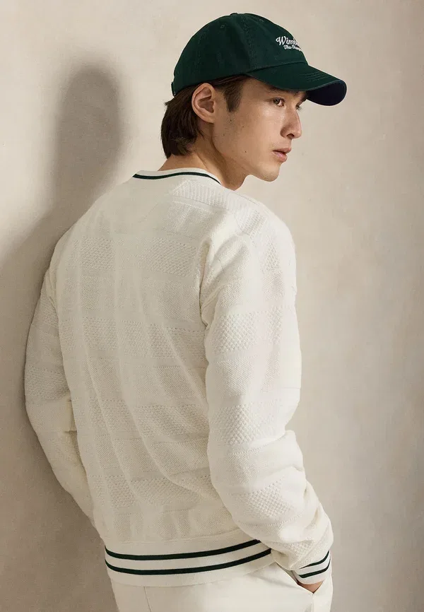 Свитшот с вышивкой Wimbledon vintage fit - Polo Ralph Lauren, Deckwash White, белый — фото 3