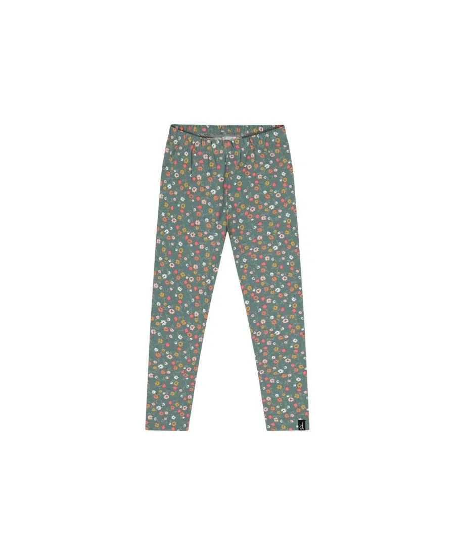 Леггинсы с цветочным принтом Deux par Deux, Green Floral Print