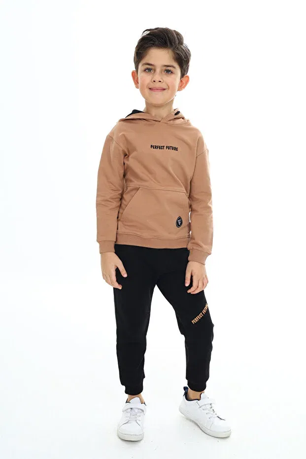 Детский спортивный костюм для мальчиков с принтом Comfort Toontoy, Brown