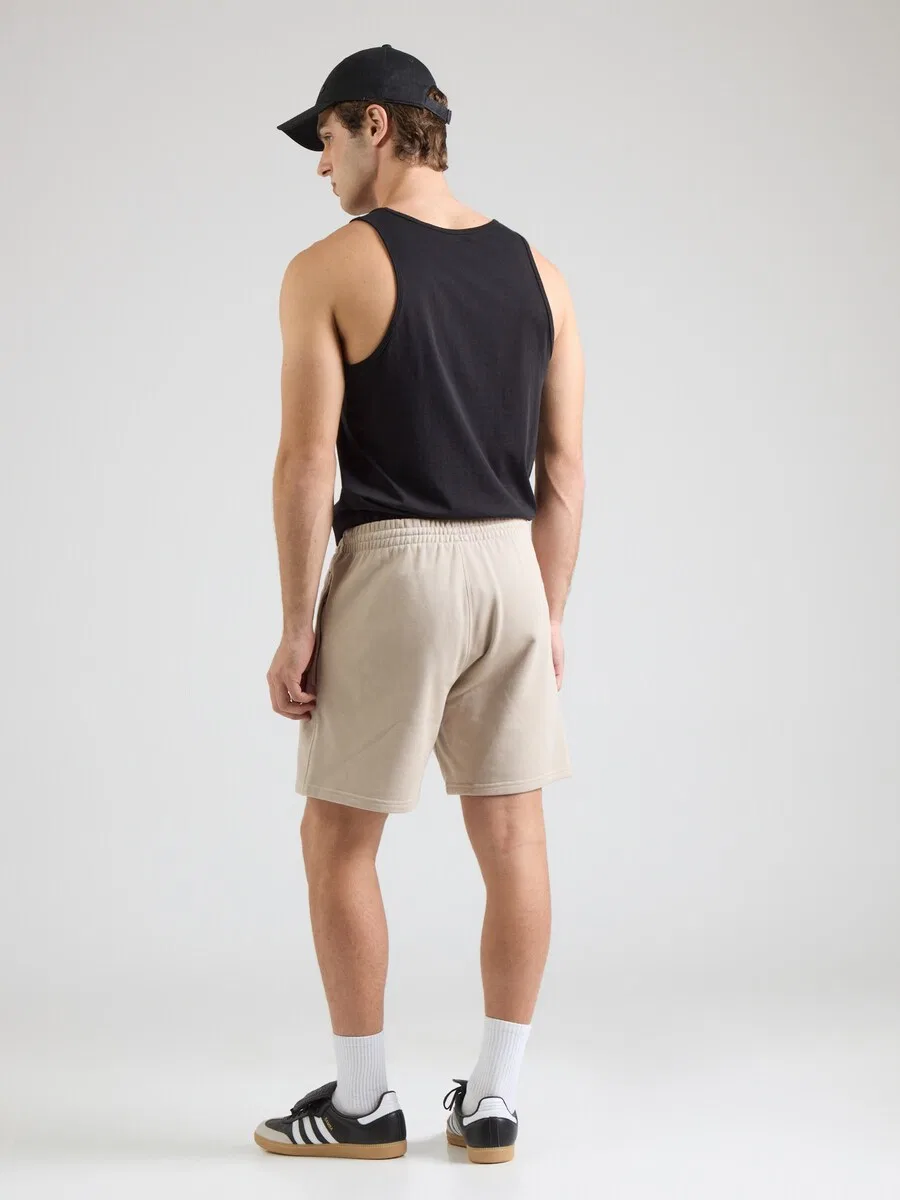 Шорты ADIDAS ORIGINALS Regular Pants 'Trefoil Essentials' бежевого цвета — фото 3