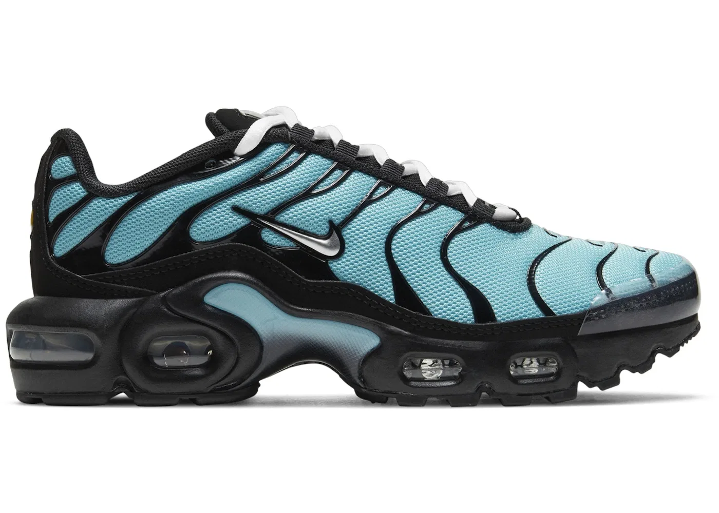 Детские кроссовки Lifestyle Nike Air Max Plus, Aqua/Black/White/Metallic Silver
