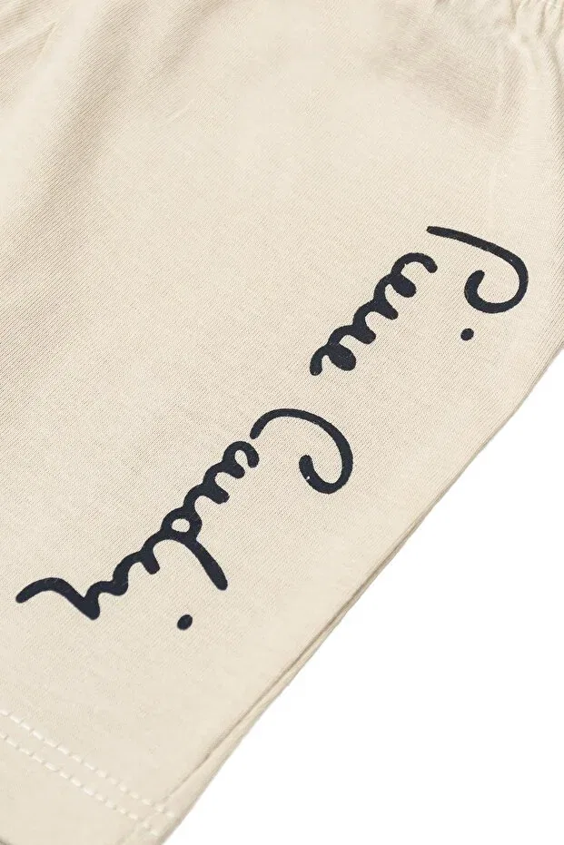 Детские шорты для мальчиков хлопковые с принтом Pierre Cardin, Beige — фото 4