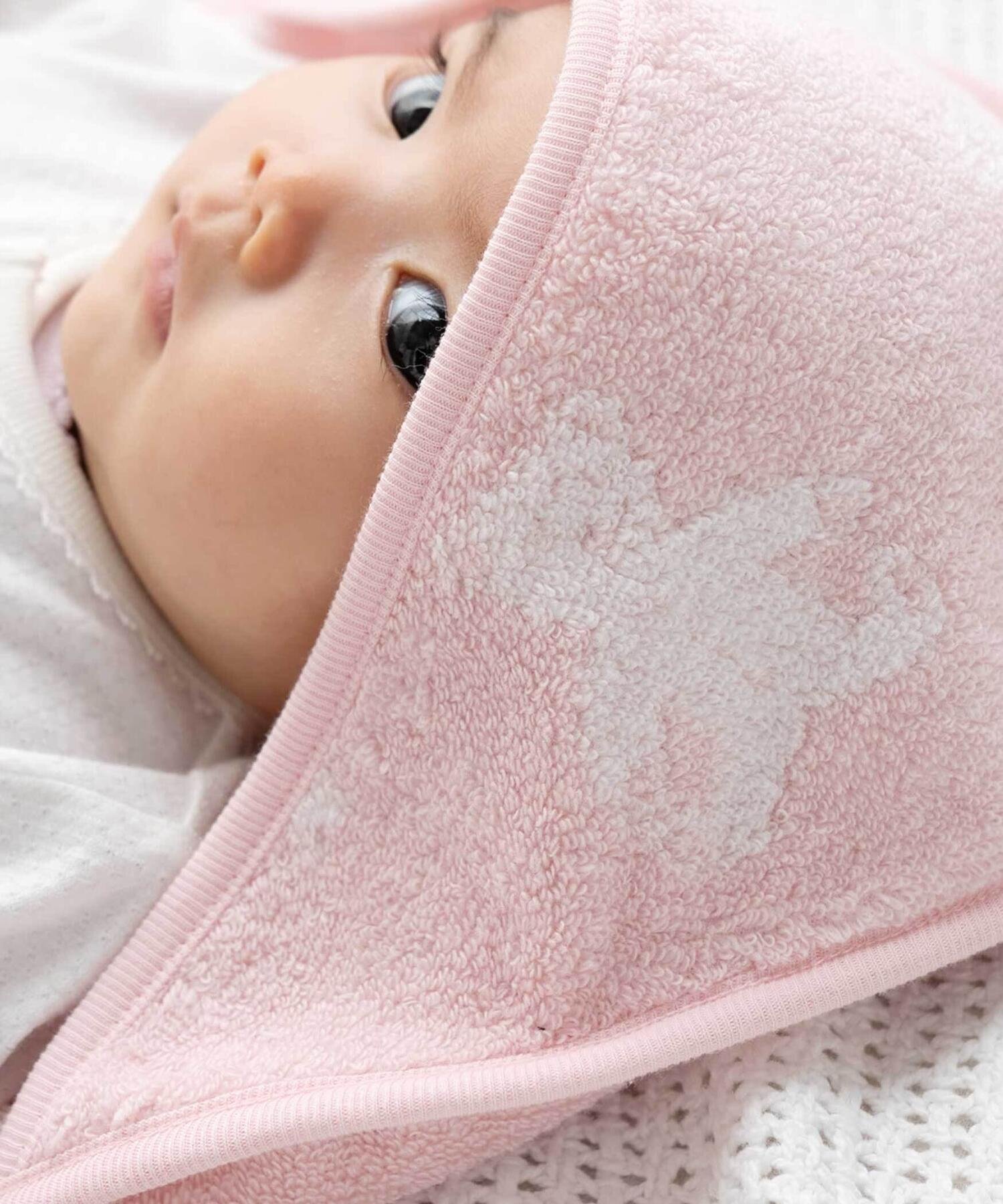 Жаккардовая пеленка Pile Bear Fillot de bebe reduction, Pink — фото 2