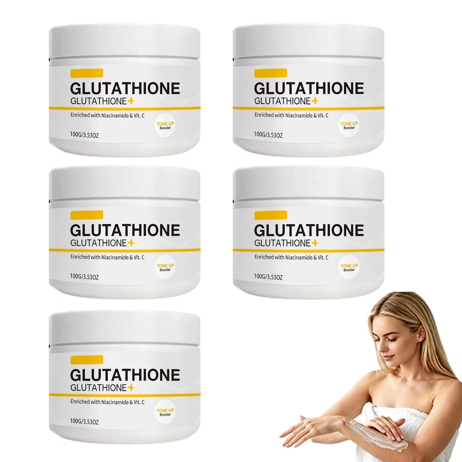 Скраб для тела Glutathion с шиповником и морской солью, 5 шт, 100 г Xushaolun