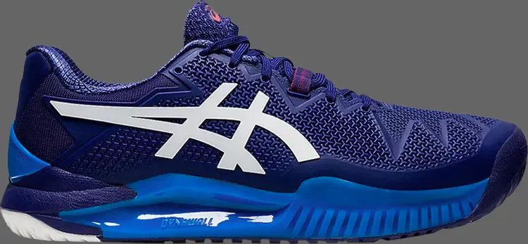 

Кроссовки gel resolution 8 2e wide 'dive blue' Asics, синий