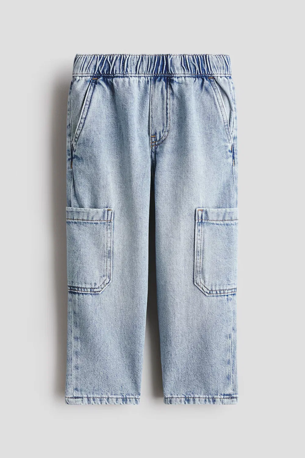 Джинсовые брюки-карго H&M, Blasses Denimblau — фото 3