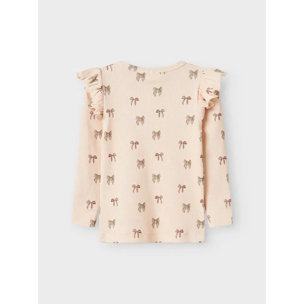Футболка с длинным рукавом Gavo Eko Slim Lil´ Atelier Name It, бежевый — фото 2