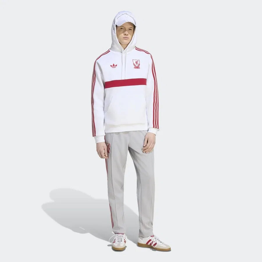Мужской свитшот с капюшоном Liverpool FC Originals adidas, Белый — фото 3