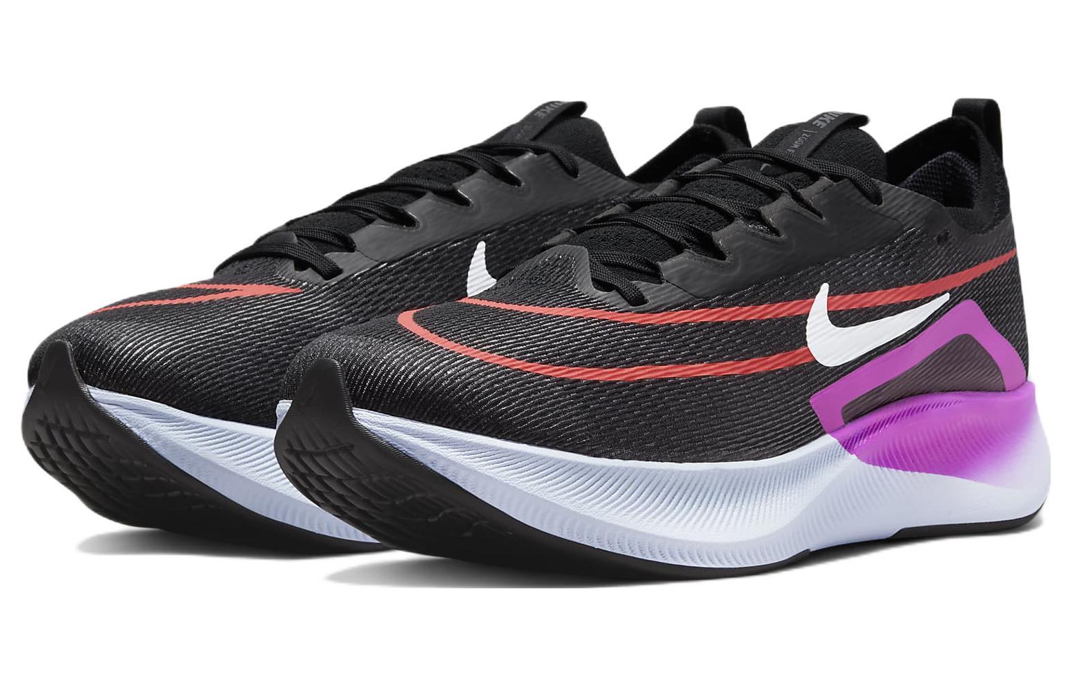 Кроссовки Nike Zoom Fly 4, черный/фиолетовый — фото 3