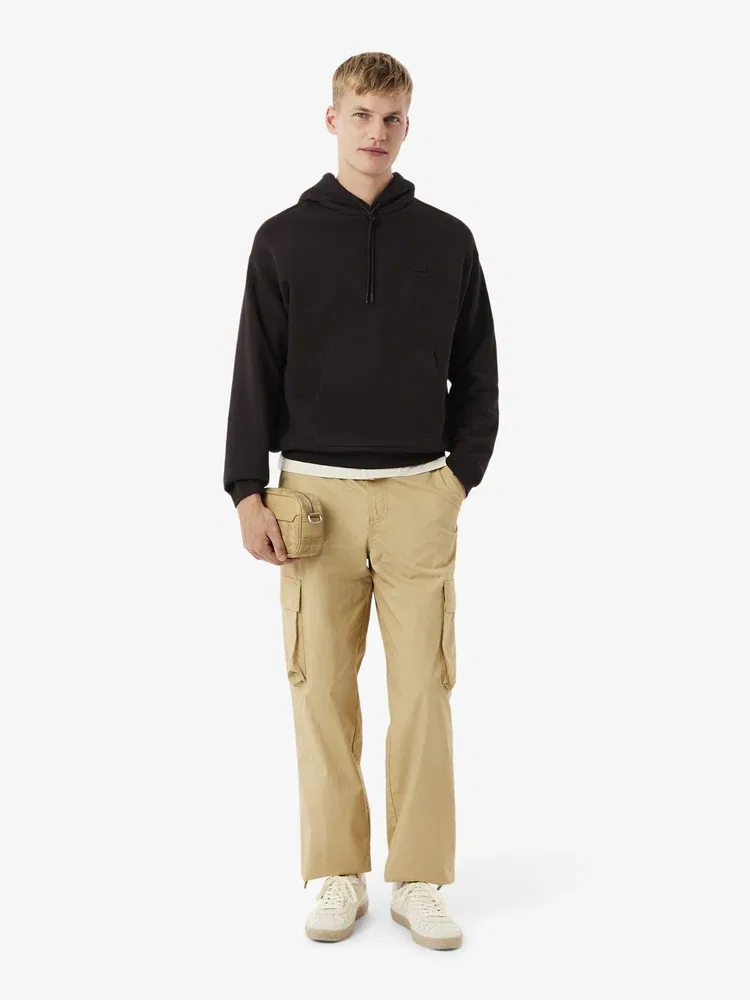 Футболка с длинным рукавом, свободный крой, модель Croc Signature LACOSTE, Antique Gold — фото 4
