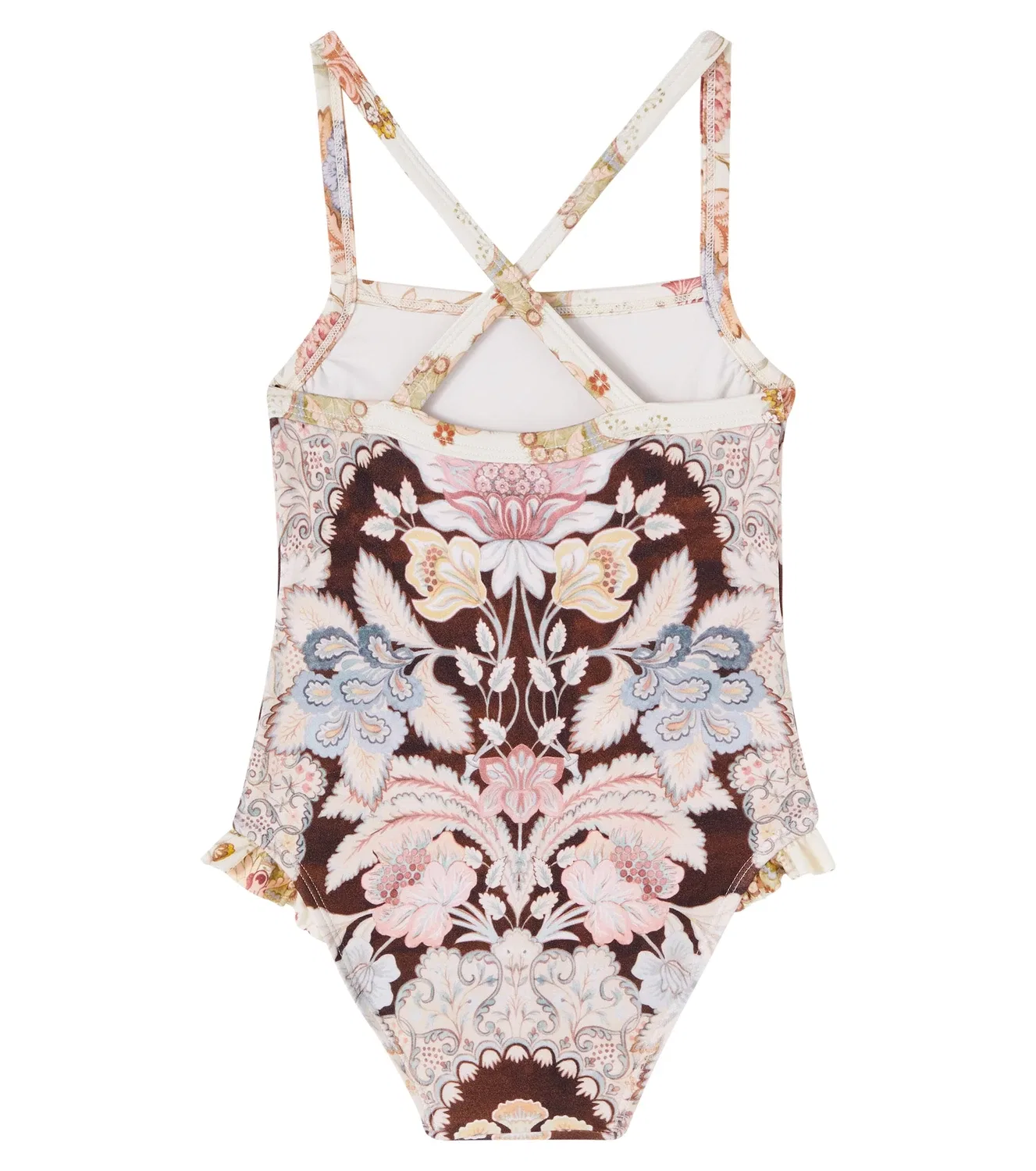 Раздельный купальник с цветочным принтом Zimmermann Kids, мультиколор — фото 2