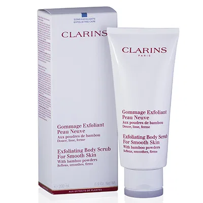 Скраб для тела отшелушивающий с бамбуковой пудрой Exfoliating Body Scrub For Smooth Skin Clarins, 200 мл