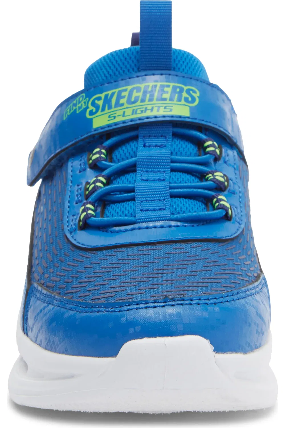 Кроссовки детские со светодиодной подсветкой и AirTag S-Lights Where's My Skechers SKECHERS, Blue Lime — фото 4