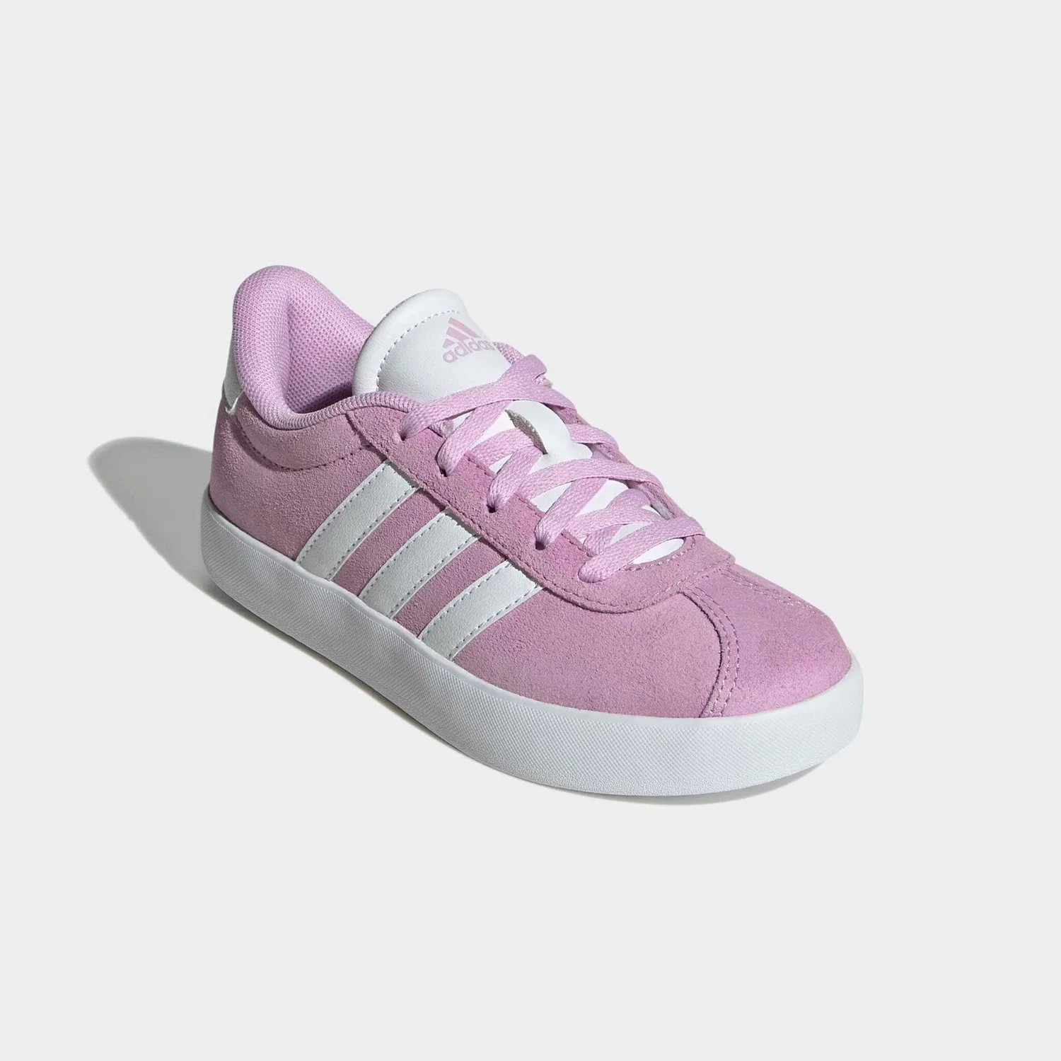 Детские кожаные кроссовки с демисезонной подошвой Adidas Sportswear, Bliss Lilac/Ftwr White/Grey Two