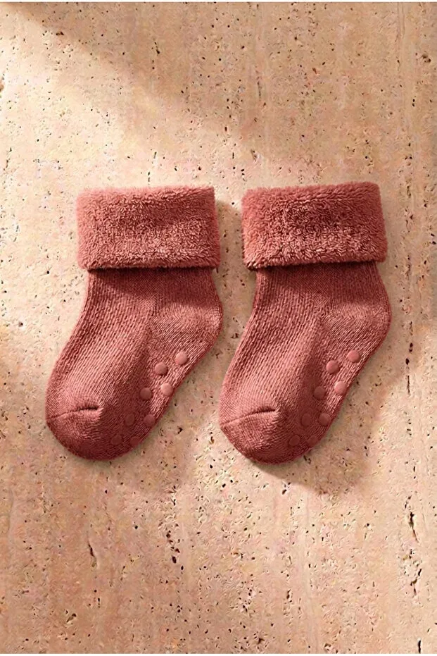 Детские носки-следы с принтом Basics Katia&Bony, Pink - Red - Burgundy — фото 4