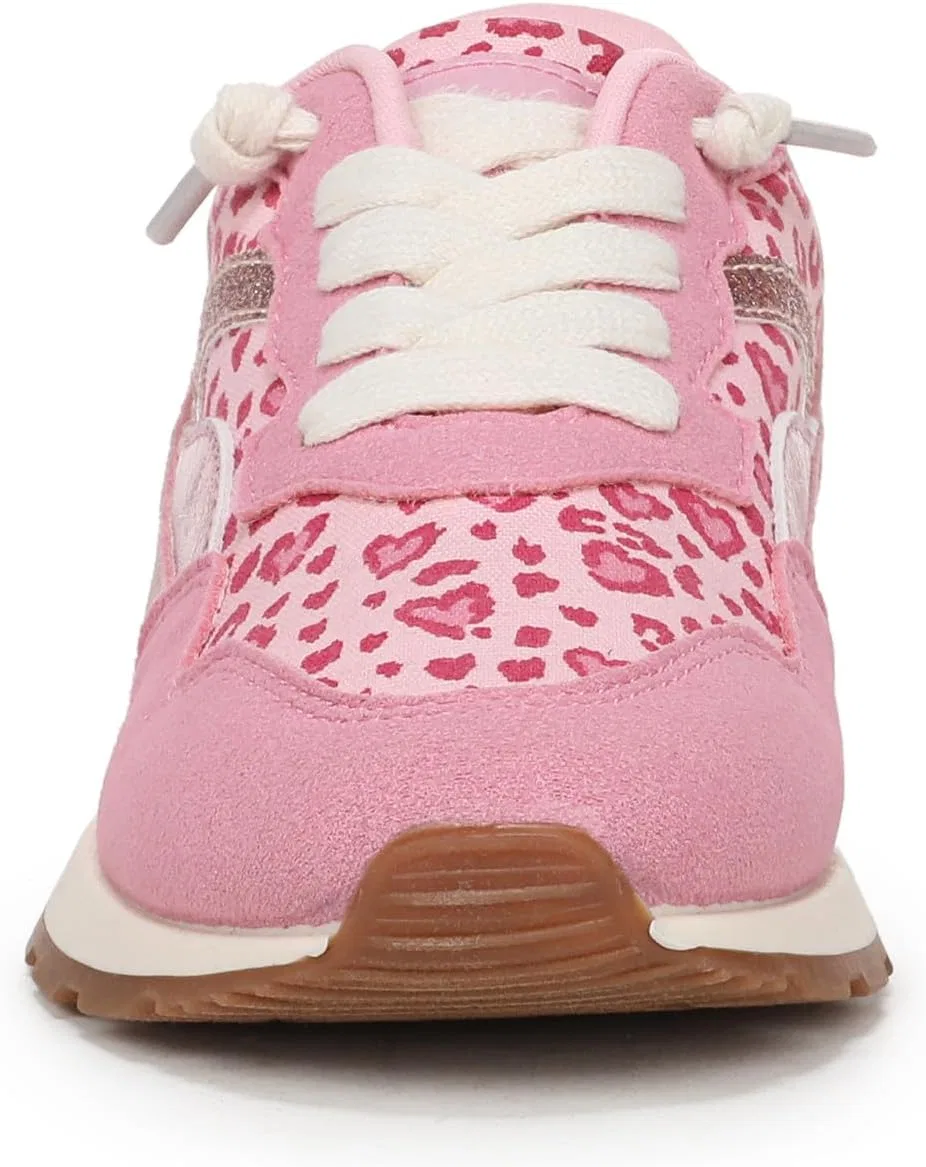 Детские кроссовки для девочек Valley 2-k Blowfish Malibu, Pink Leopard Print Faux Suede — фото 2