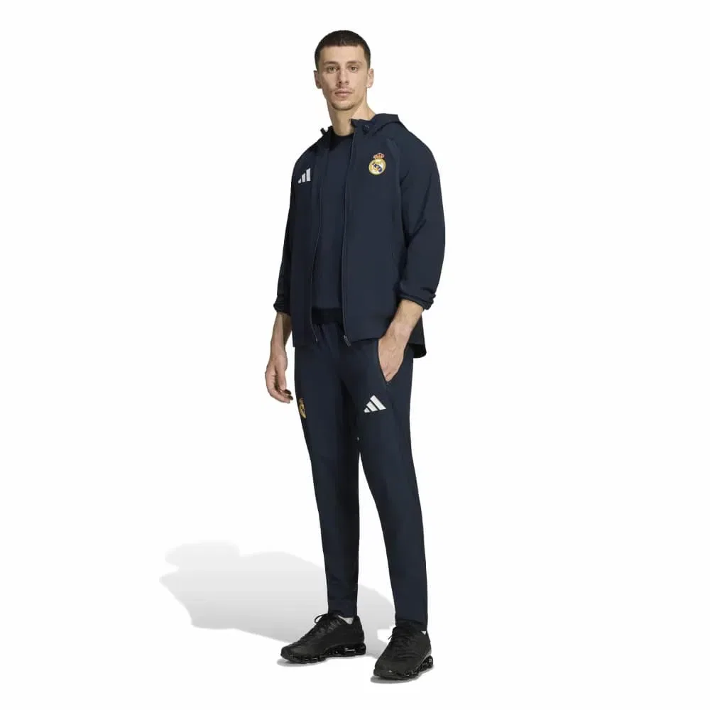 Мужская ветровка с принтом Real Madrid Training Windbreaker Adidas, Blue — фото 4