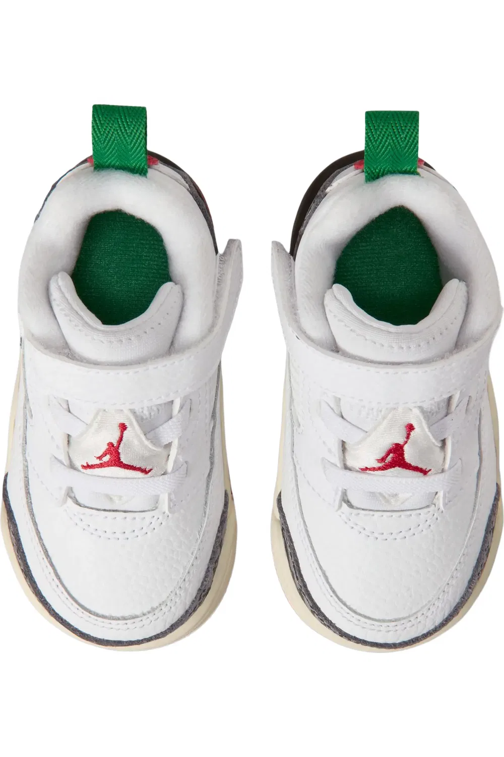 Кроссовки детские низкие Spizike Jordan, White/Red/Coconut Milk — фото 3