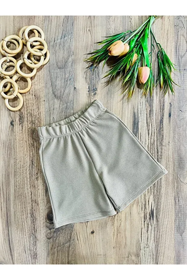 Детские шорты для девочек хлопковые Babyelisco, Beige