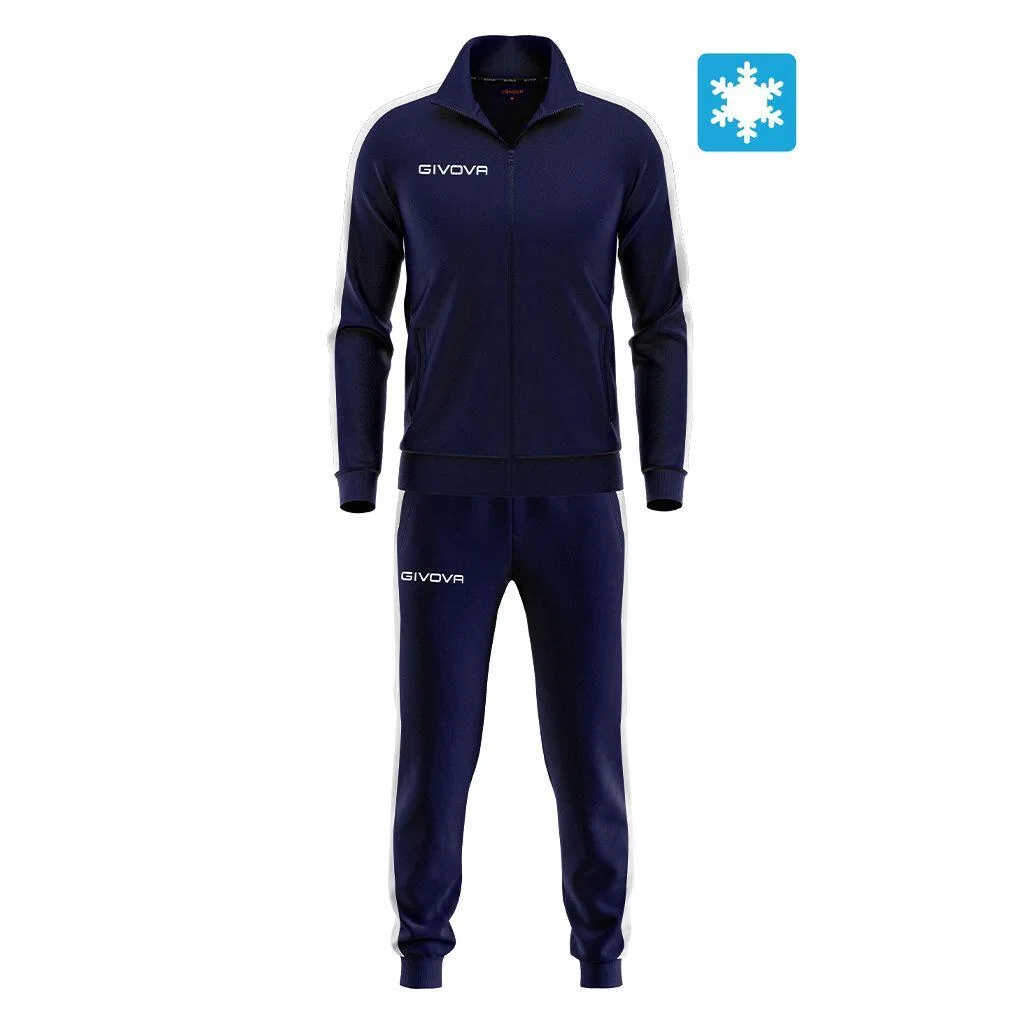 Детский спортивный костюм с лампасами Givova Revolution, Цвет: Blau Navyblau Weiss