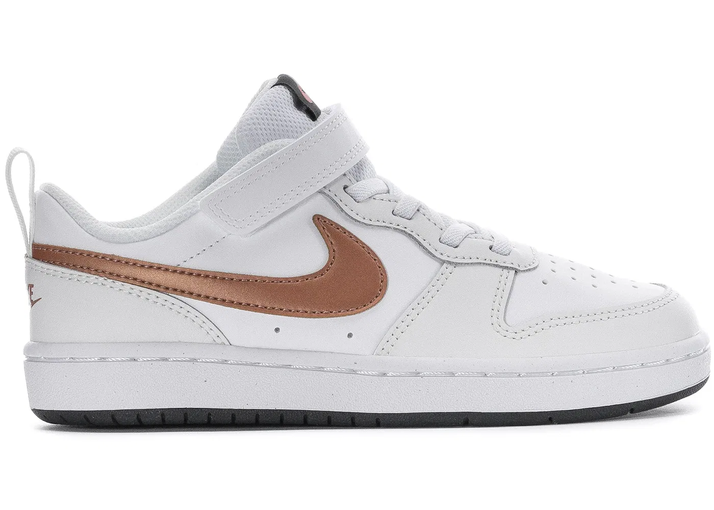 Детские кроссовки Lifestyle Nike Court Borough Low 2, White/Metallic Bronze/Summit White