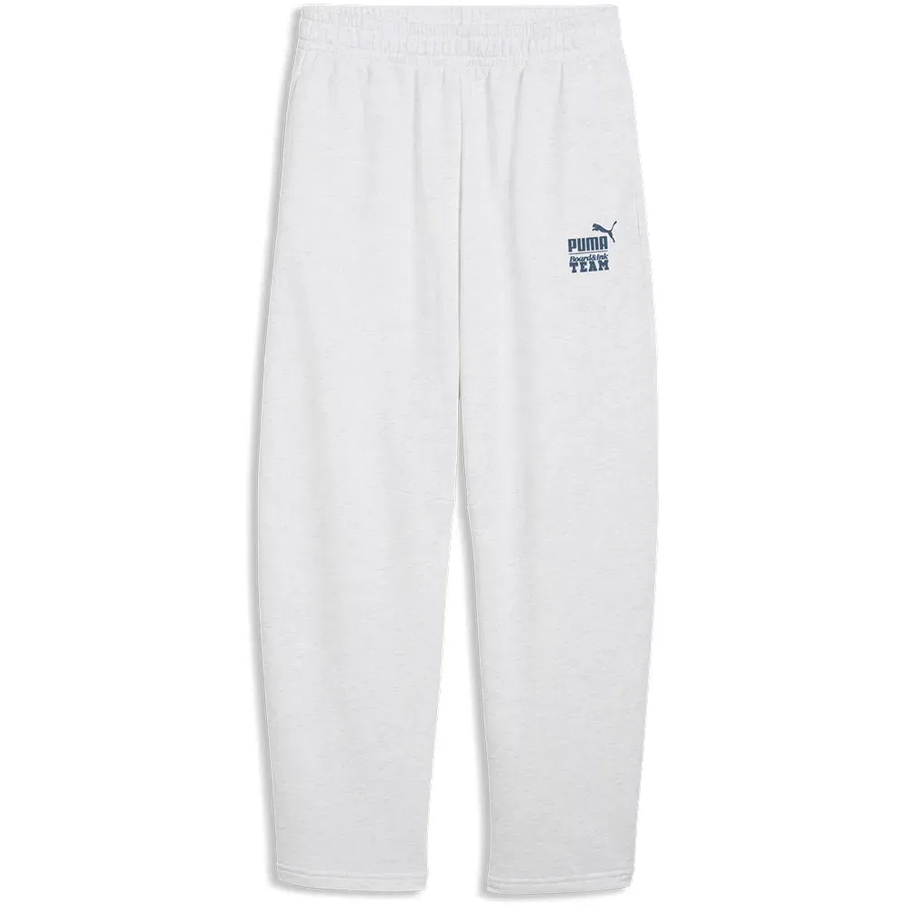 Детские спортивные штаны свободного кроя MID90s Relaxed Barrel Puma, White — фото 3