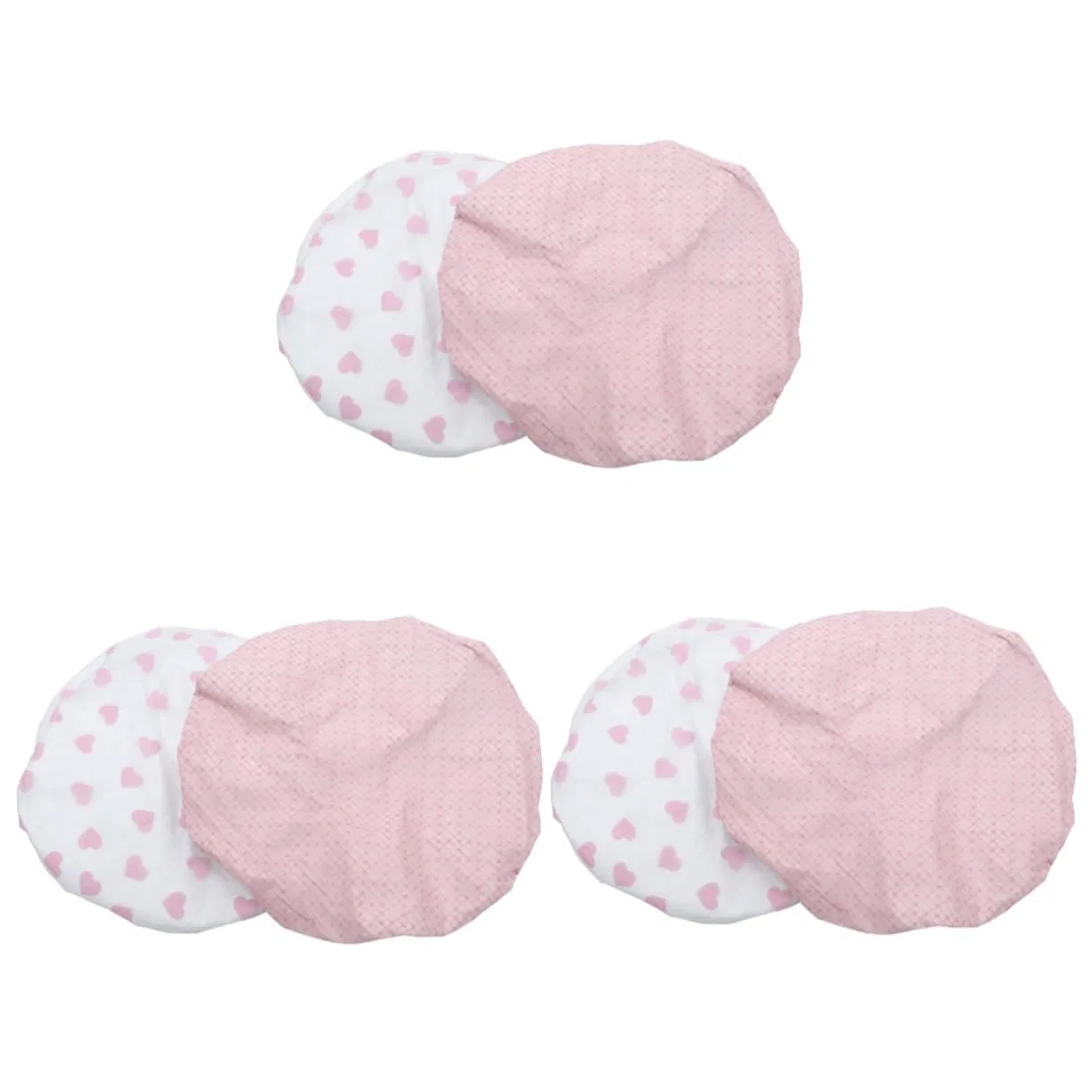 Шапочка для душа, 6 шт, Healeved, EVA, фольга, 32x32 см, Pink