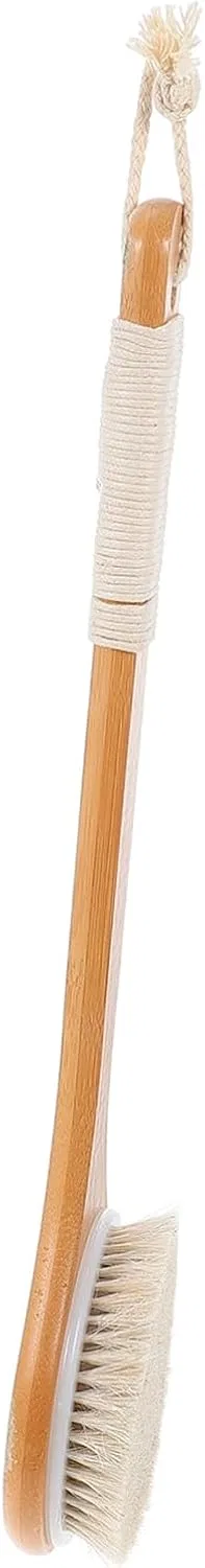 Щетка для тела с длинной ручкой, SAFIGLE, 40x10.6x4 см, Шоколад