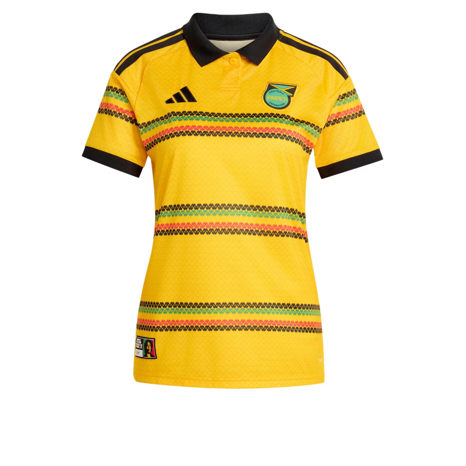 Футболка Adidas Performance Jamaika 26 x Bob Marley желтого цвета