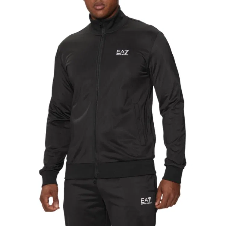 Мужской спортивный костюм с логотипом Emporio Armani, Set, Black — фото 4