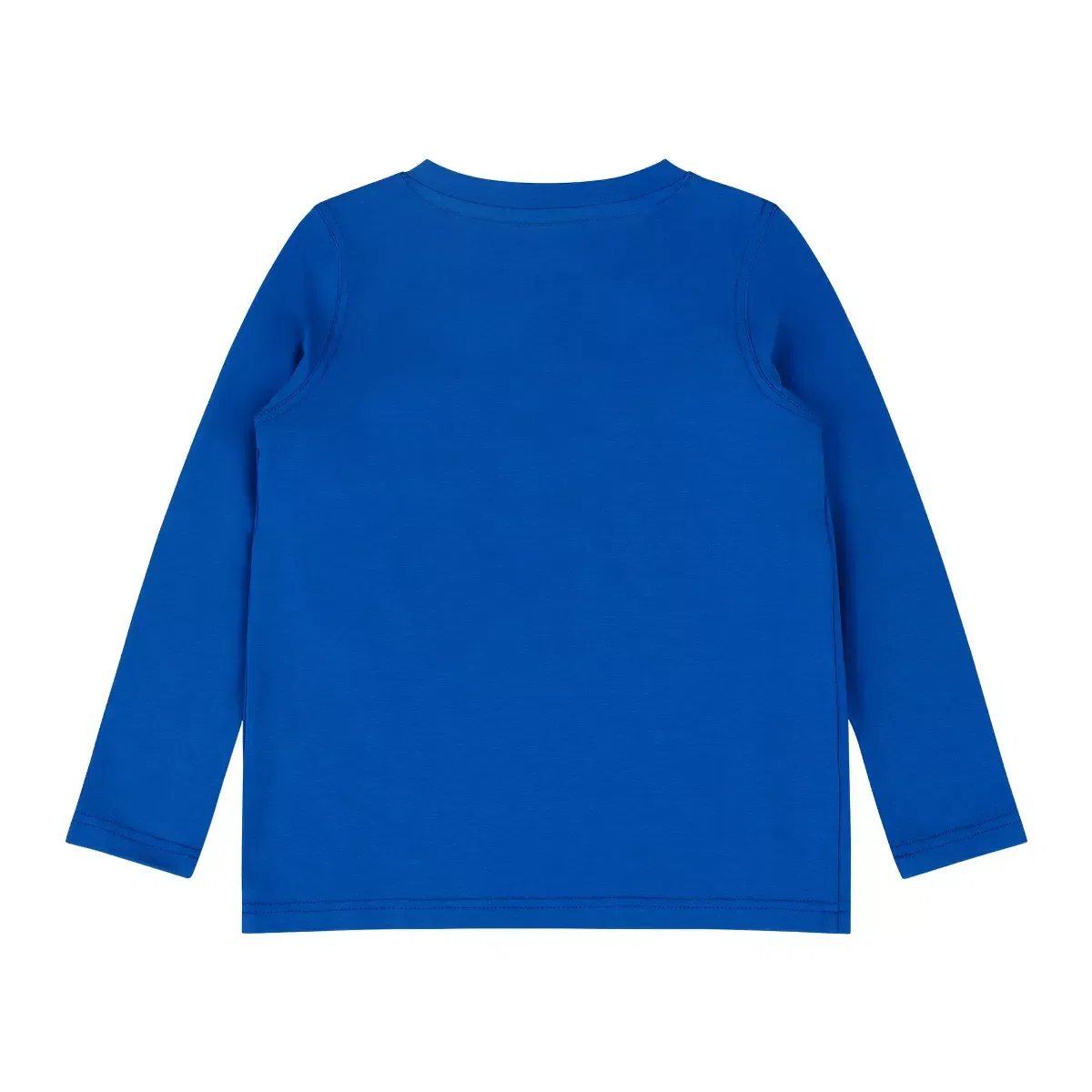 Детская рубашка-поло с длинным рукавом с карманом Little Voyager Mixed Up Clothing, Blue Multicolor — фото 2