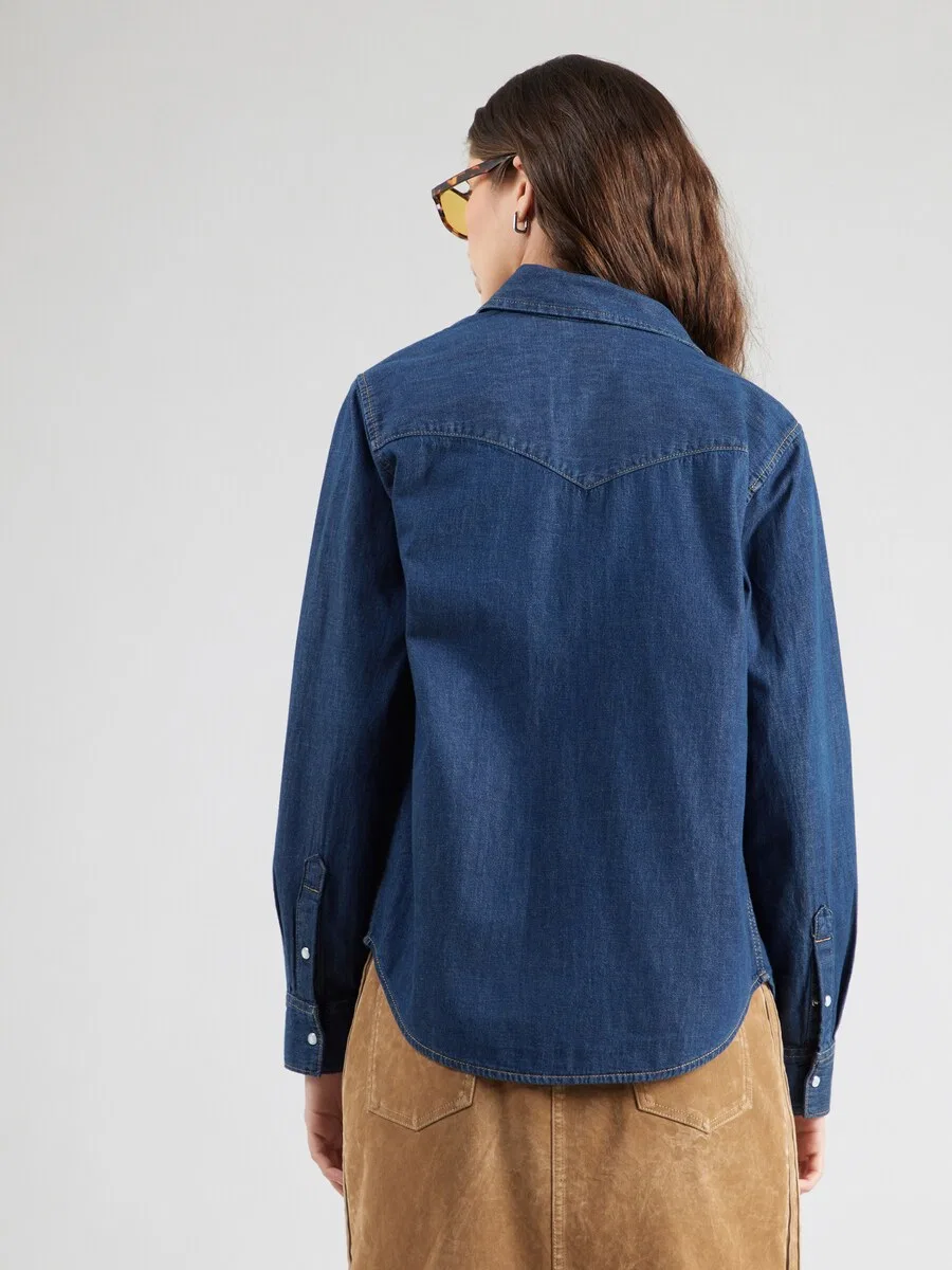 Блузка LEVI'S 'The Ultimate Western Shirt' темно-синего цвета — фото 4