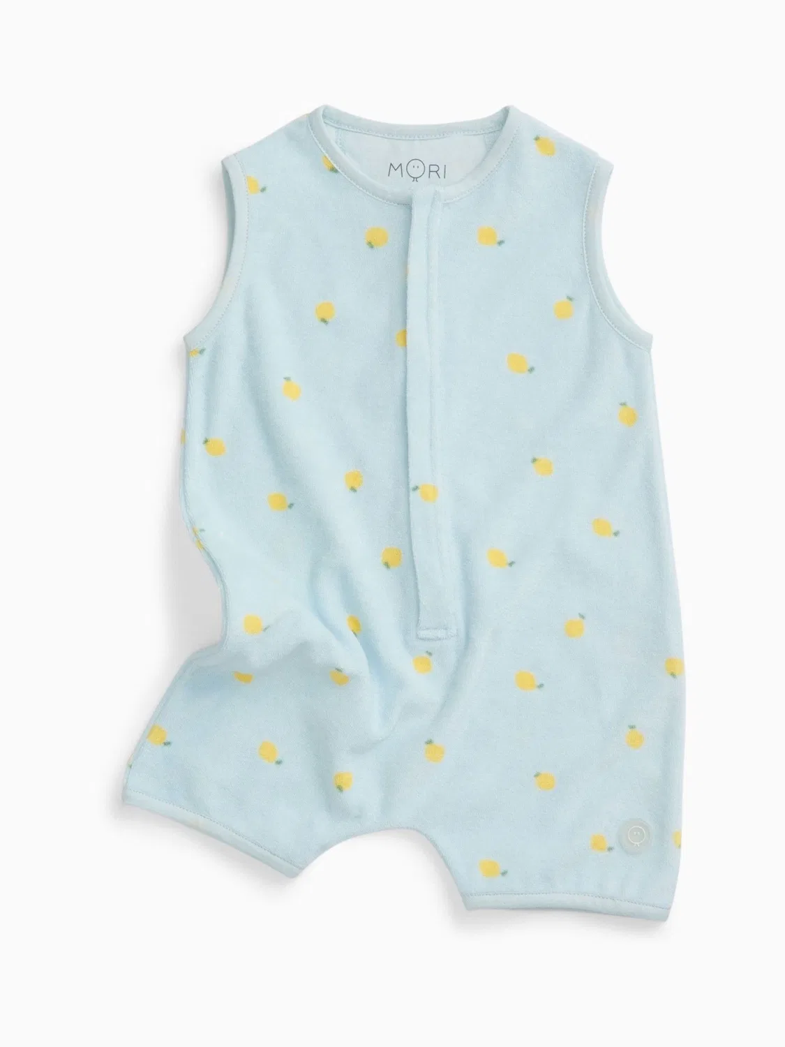 Комбинезон с лимонным принтом, модель Blue Lemon Print Mori, голубой — фото 4