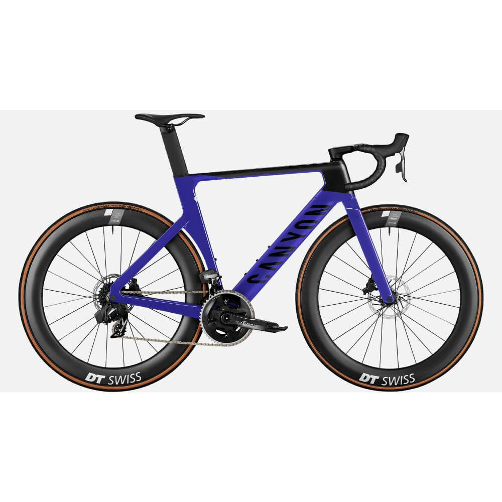 

Дорожный велосипед Canyon Aeroad CF SLX 8 eTap, темно-синий