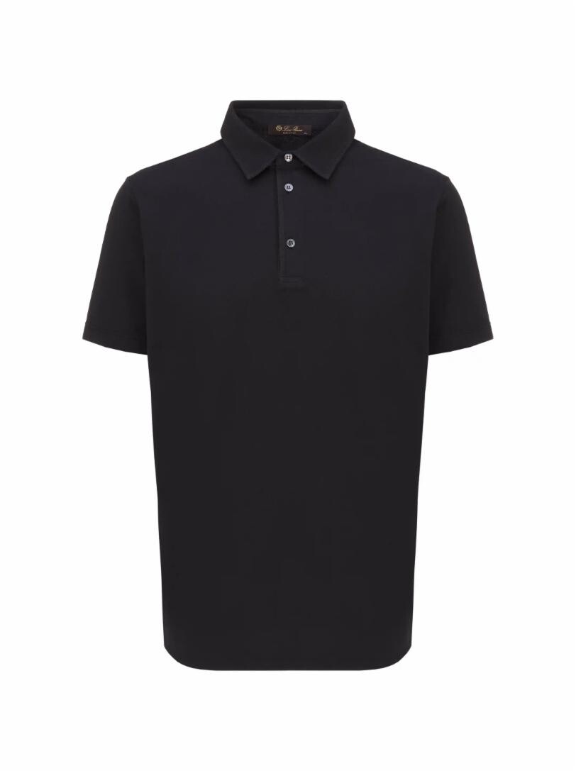 

Хлопковое поло Loro Piana, Черный, Хлопковое поло Loro Piana
