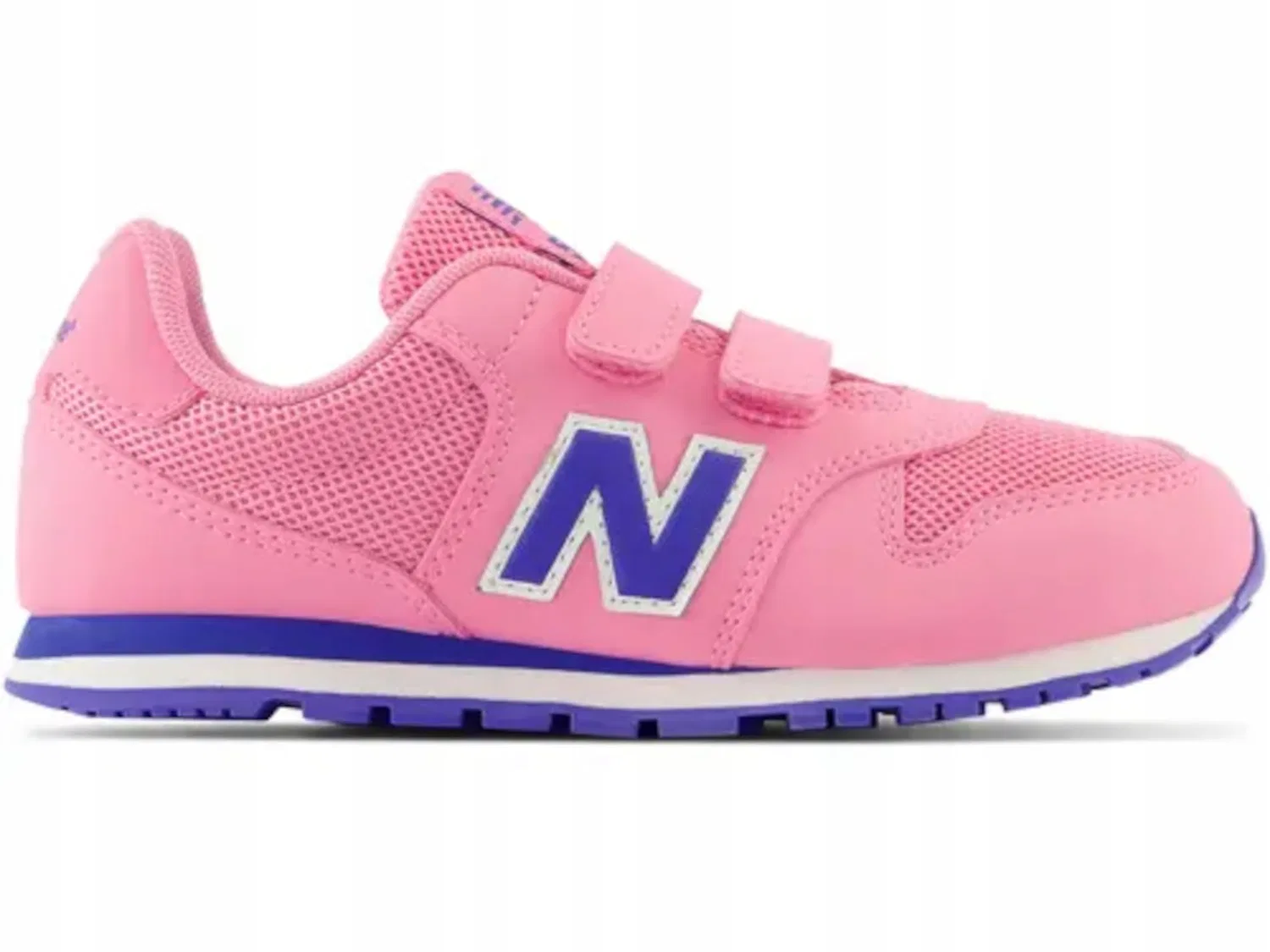 Детские кроссовки для девочек на шнуровке New Balance 500 Cm, Signal Pink