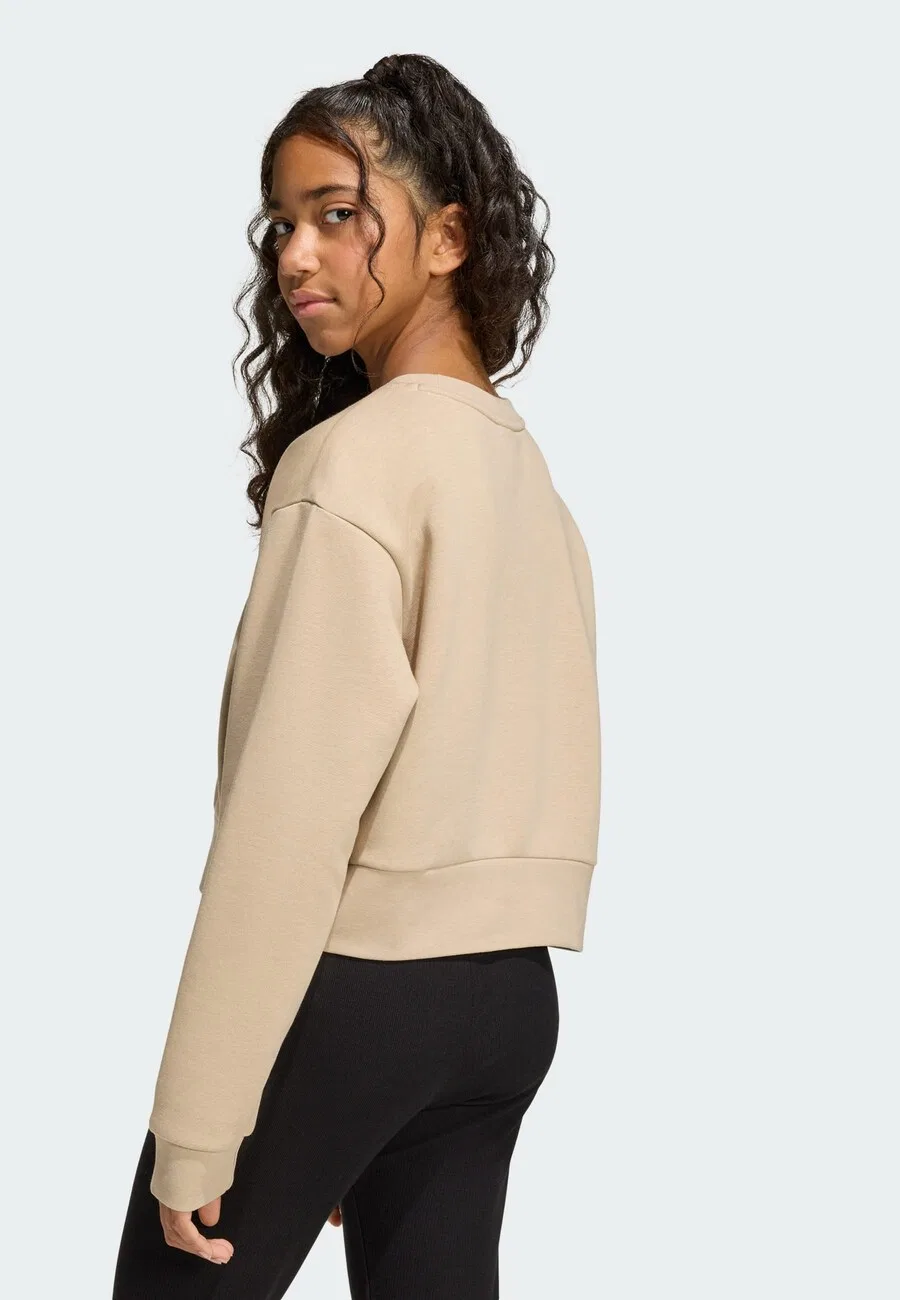 Толстовка ADIDAS ORIGINALS 'BOXY CREW' бежевого цвета — фото 3