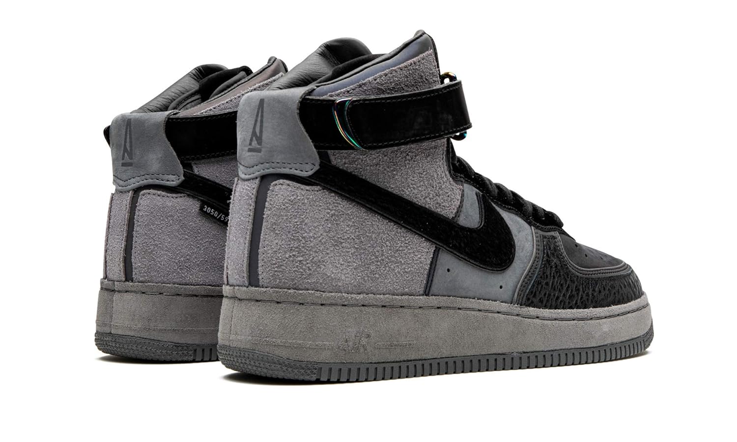 Nike Mens Air Force 1 07 / AMM CT6665 001 A Ma Maniere - Hand wash Cold - Size 11, Black/Dark Gray — фото 3
