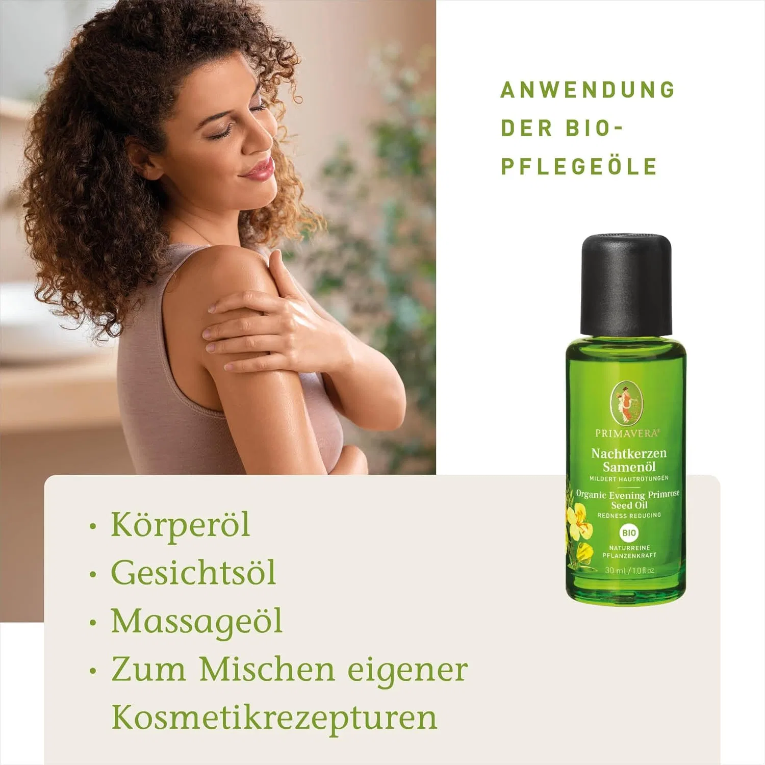 Ароматическое масло Organic Evening Primrose Oil, Primavera, 6 x 30 мл — фото 3