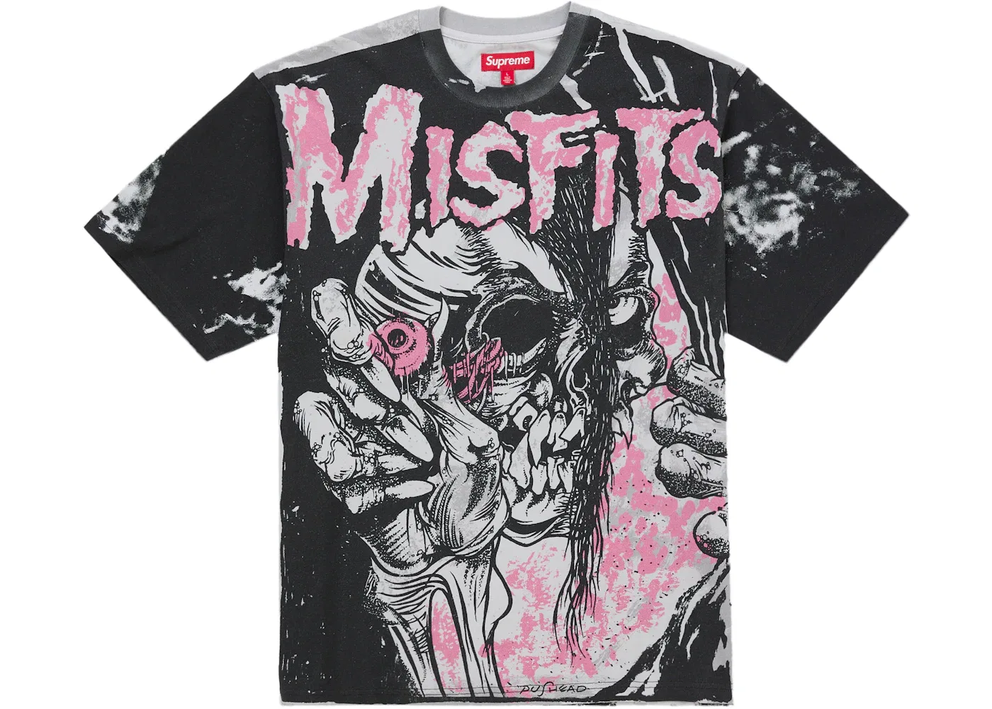 Мужская футболка с принтом Supreme The Misfits Top, White