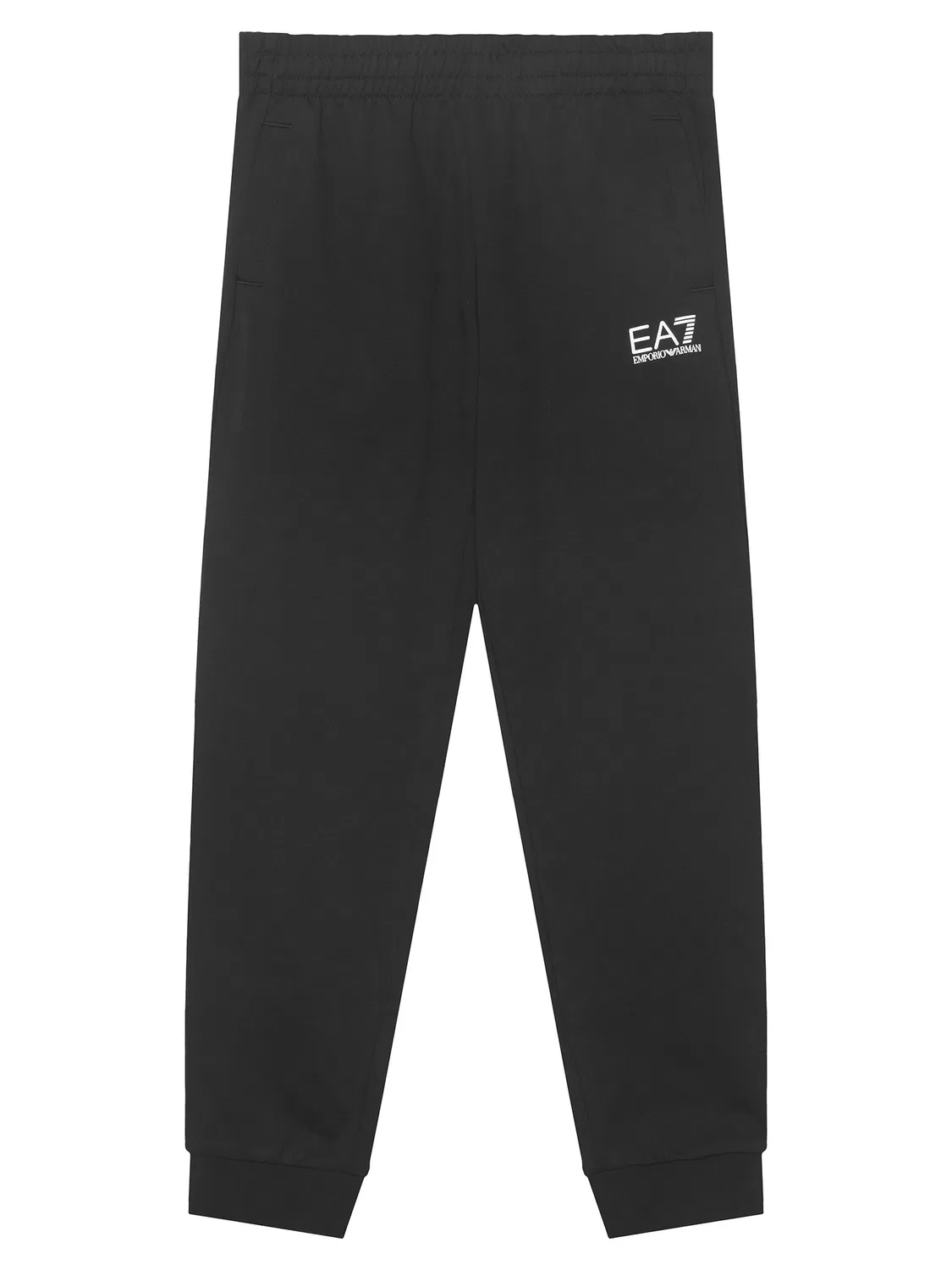 Спортивные штаны стандартного кроя для мальчика Ea7 Emporio Armani, черный