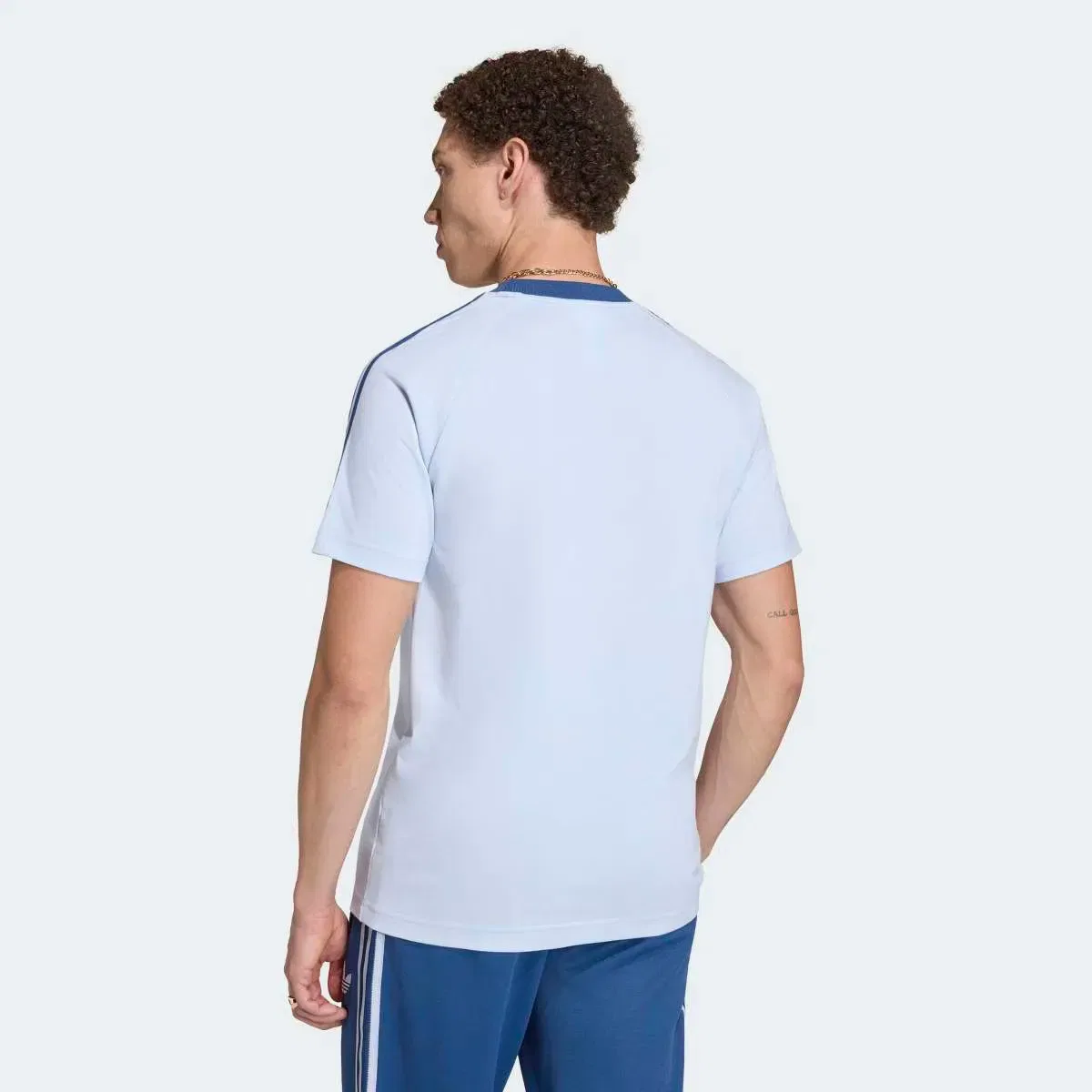Мужская футболка с принтом Italia adidas Originals, Azul — фото 2