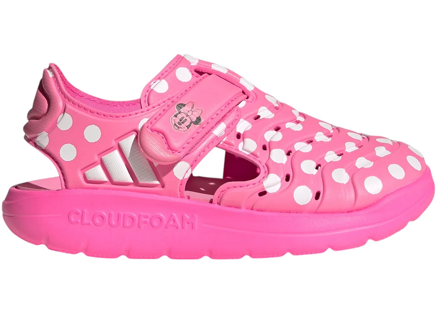 Детские сандалии-слайды Disney Minnie Mouse Adidas, Lucid Pink/Cloud White/Bliss Pink