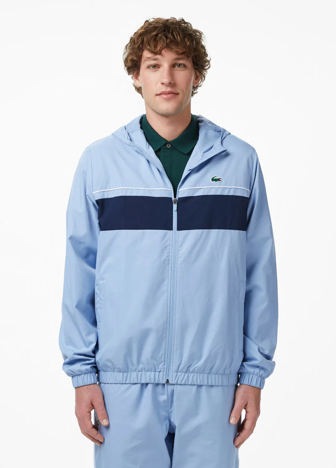 Спортивный костюм капюшон Lacoste, синий — фото 4